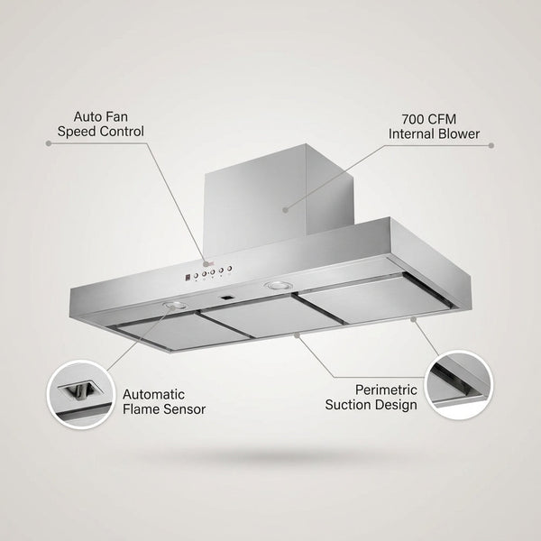 36 In. 700 CFM Fully Automatic under Cabinet Range Hood — Lifestyle