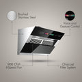 36 In. 900CFM under Cabinet Range Hood in Stainless Steel with Voice/Gesture Sensing/Touch Control and Charcoal Filter