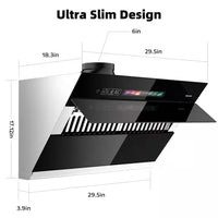 36 In. 900CFM under Cabinet Range Hood in Stainless Steel with Voice/Gesture Sensing/Touch Control and Charcoal Filter