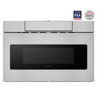 24 In. 1.2 Cu. Ft. Built-In Microwave Drawer with Concealed Controls in Stainless Steel Finish with Sensor Cooking
