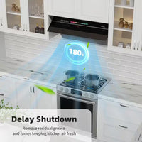 36 In. 900CFM under Cabinet Range Hood in Stainless Steel with Voice/Gesture Sensing/Touch Control and Charcoal Filter