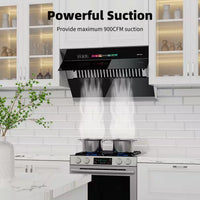 36 In. 900CFM under Cabinet Range Hood in Stainless Steel with Voice/Gesture Sensing/Touch Control and Charcoal Filter