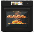 24" Built-In Electric Wall Oven with Convection, Steam, Grill & Air Fry – 2.5 Cu.Ft Stainless Steel Interior, Touchscreen Control, Modern Kitchen Appliance (240V)