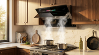 36 In. 900CFM under Cabinet Range Hood in Stainless Steel with Voice/Gesture Sensing/Touch Control and Charcoal Filter — Lifestyle